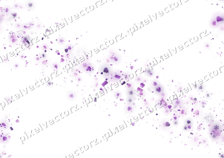 Nahtloses Glitzerband in Violett auf transparentem Grund