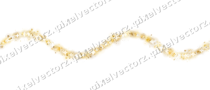 Nahtlose Glitzerwelle aus Sternen und Herzen auf transparentem Grund