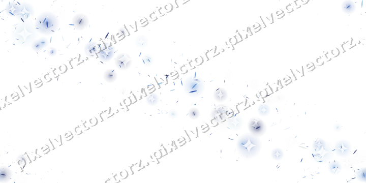 Nahtloses Glitzerband aus Splittern in Blau auf transparentem Grund