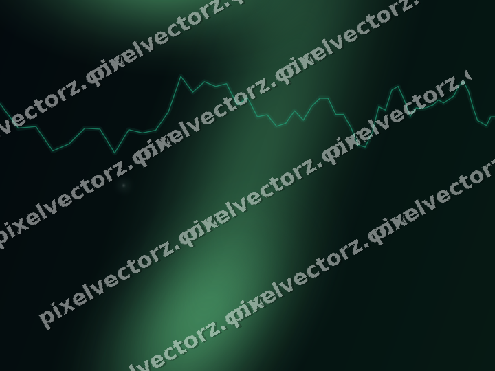 Leuchtender Neon Diagramm Hintergrund in Grün und Petrol