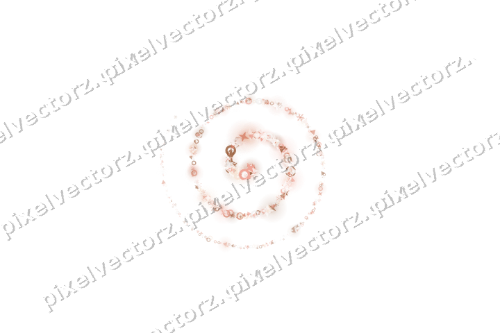 Nahtlose Glitzerspirale in Orange und Rot auf transparentem Grund