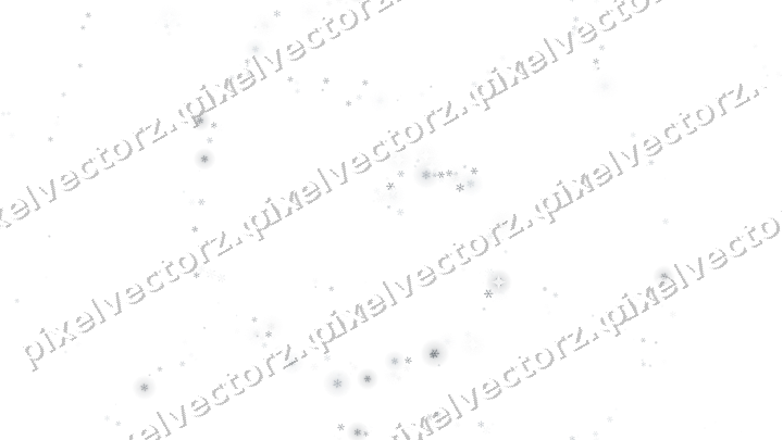 Nahtlose Glitzerspirale aus Schneeflocken auf transparentem Grund