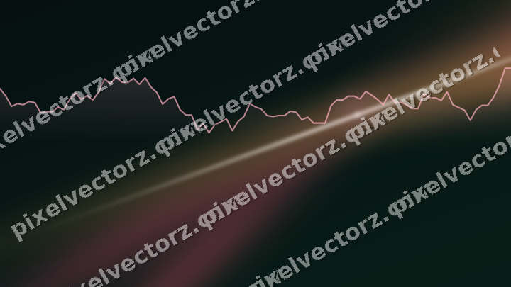 Leuchtender Neon Diagramm Hintergrund in Rosa und Bernstein