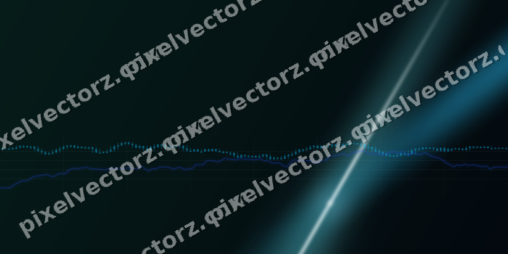 Leuchtender Neon Diagramm Hintergrund in Türkis und Petrol