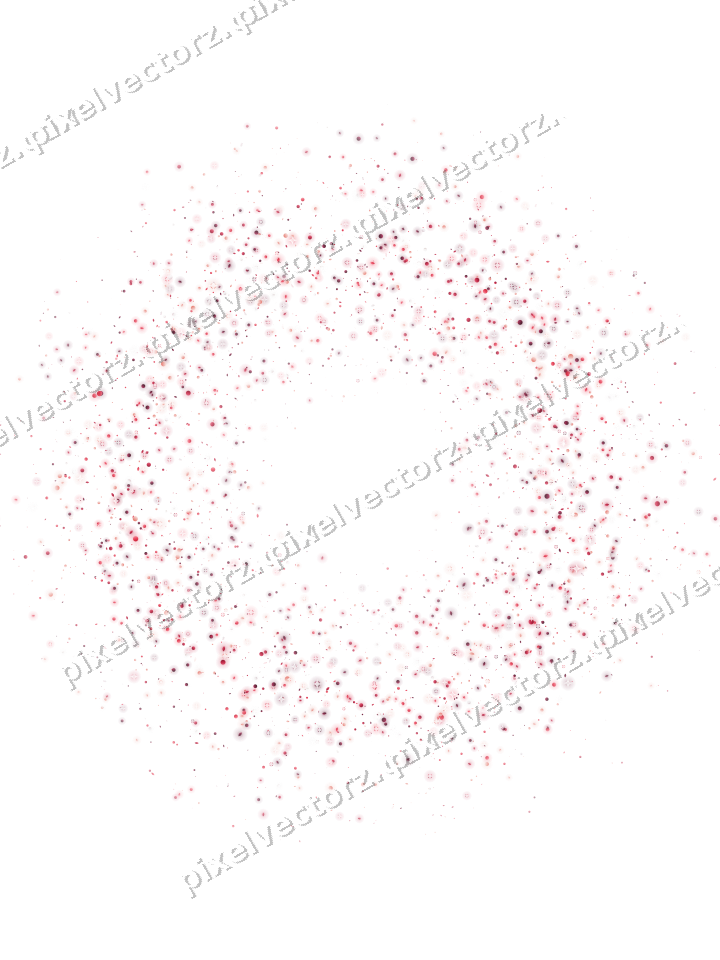 Nahtloser Glitzerkranz aus Tropfen und Punkten auf transparentem Grund