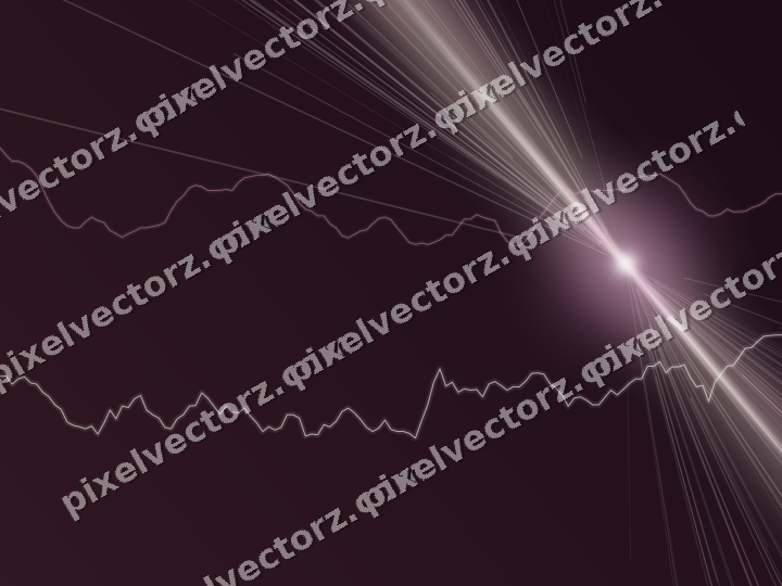 Leuchtender Neon Diagramm Hintergrund in Dunkelmagenta und Bernstein