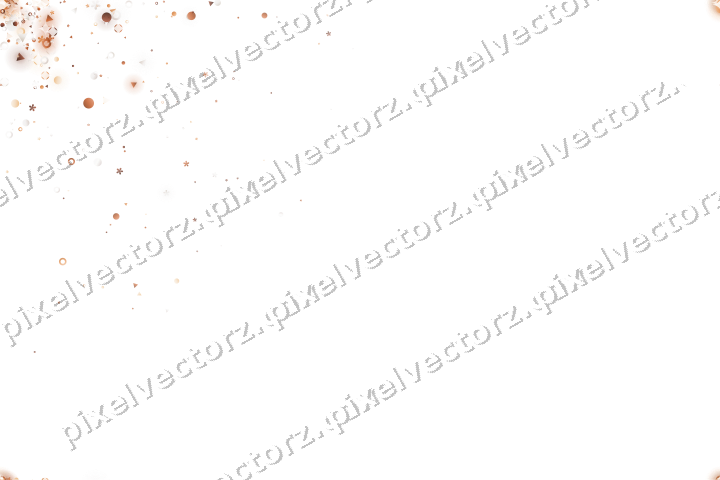 Nahtloser Glitzerfächer aus Blüten und Punkten auf transparentem Grund