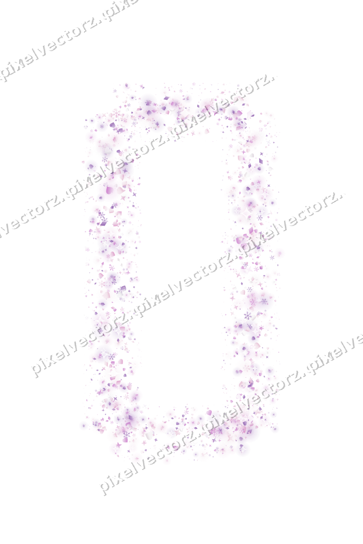 Nahtloser Glitzerrahmen in Magenta und Violett auf transparentem Grund
