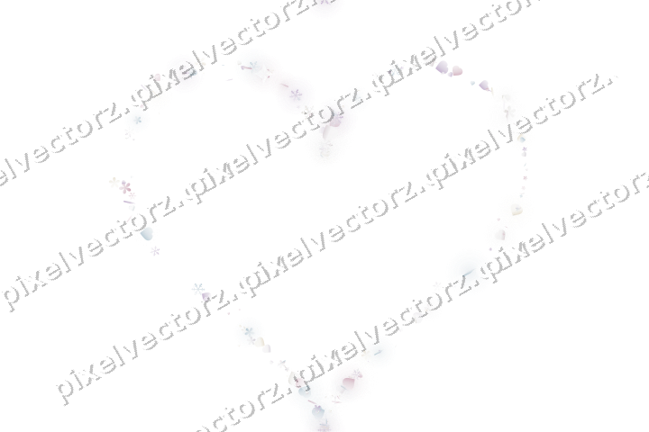 Nahtloses Glitzerherz in Blassrosa auf transparentem Grund