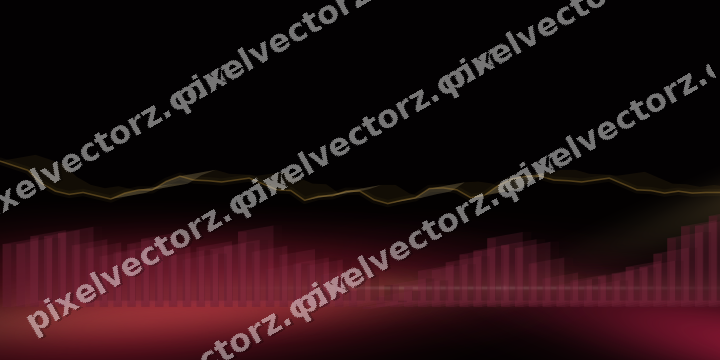 Leuchtender Neon Diagramm Hintergrund in Rosa und Bernstein