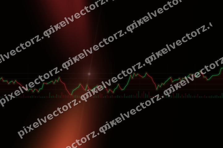 Leuchtender Neon Diagramm Hintergrund in Rot und Orange