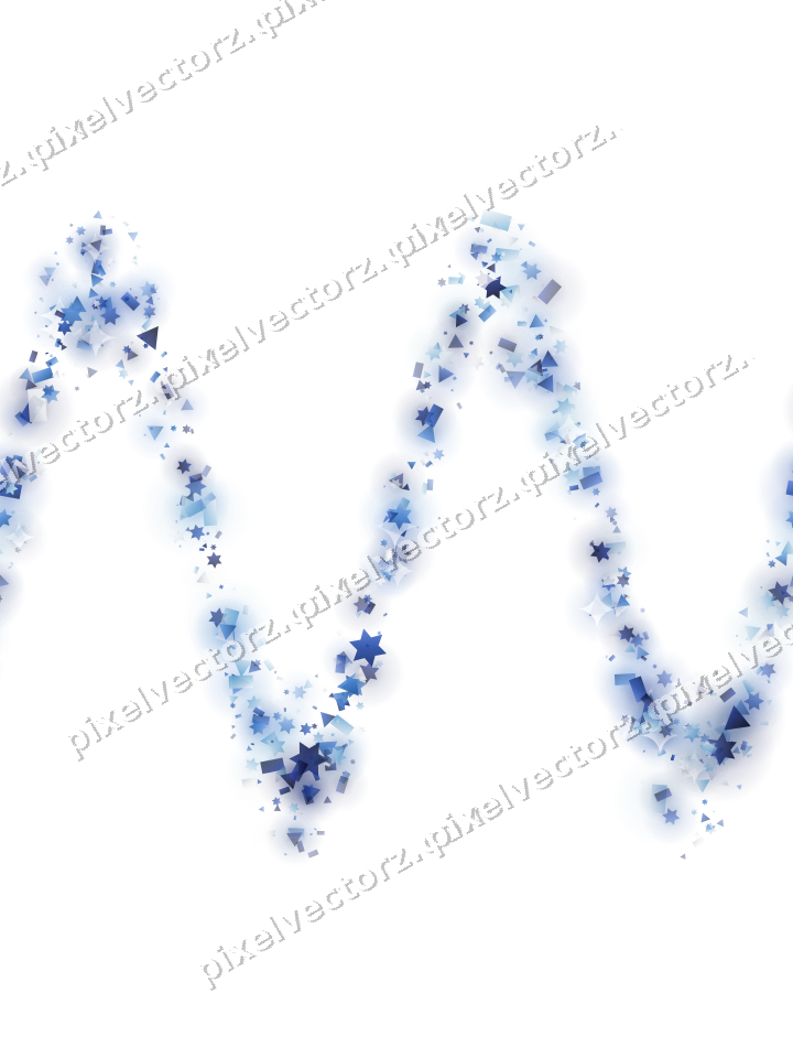 Nahtlose Glitzerwelle in Blau und Türkis auf transparentem Grund