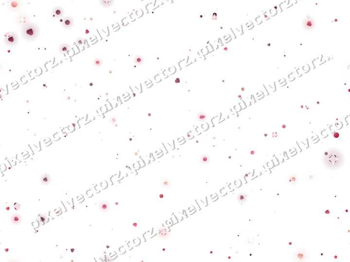 Nahtlose Glitzervignette in Rosa und Rot auf transparentem Grund