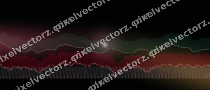 Leuchtender Neon Diagramm Hintergrund in Rosa und Bernstein