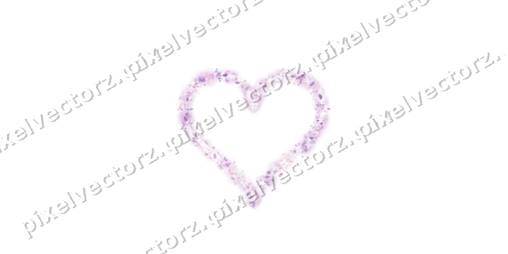 Nahtloses Glitzerherz aus Tropfen in Magenta auf transparentem Grund
