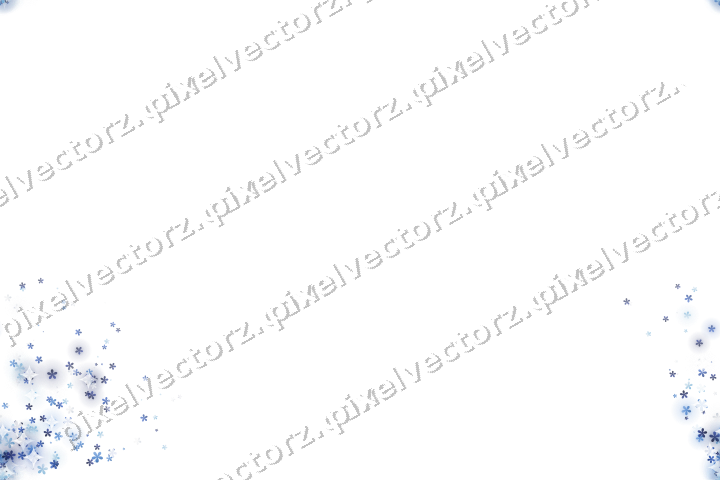 Nahtloser Glitzerfächer aus Blüten in Blau auf transparentem Grund