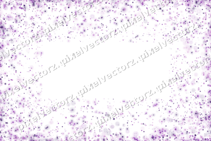 Nahtlose Glitzervignette in Violett auf transparentem Grund