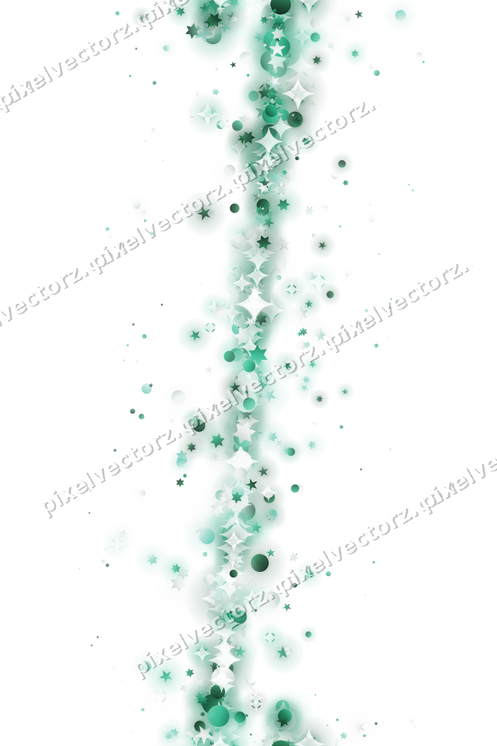 Nahtloses Glitzerband aus Sternen und Punkten auf transparentem Grund