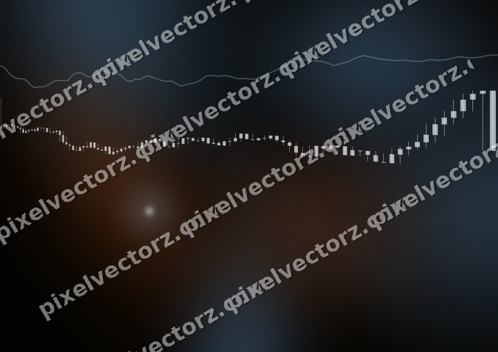 Leuchtender Neon Diagramm Hintergrund in Blau und Orange