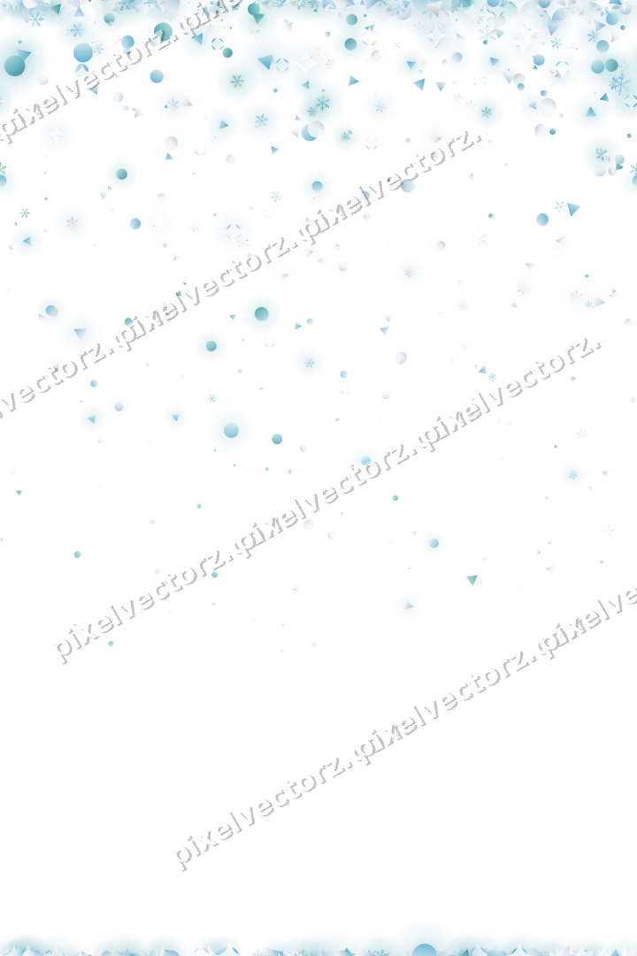 Nahtloser Glitzerregen in Türkis und Blassblau auf transparentem Grund