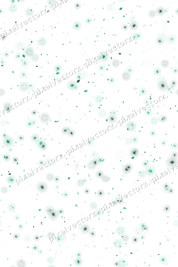 Nahtlose Glitzerstreuung aus Rauten auf transparentem Grund