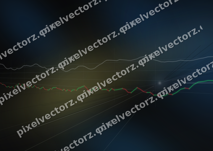Leuchtender Neon Diagramm Hintergrund in Blau und Gelb