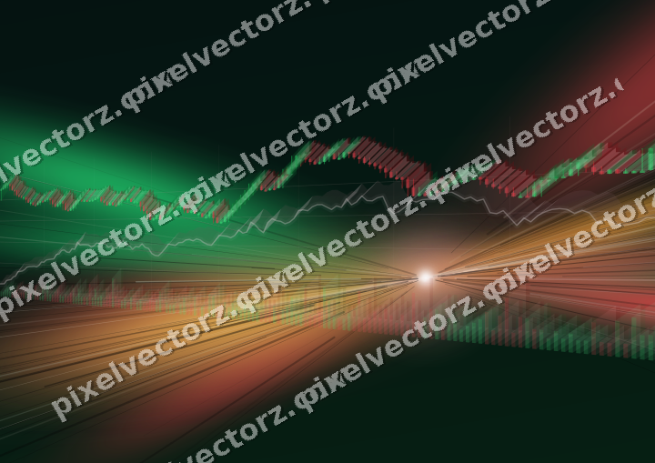 Leuchtender Neon Diagramm Hintergrund in Rot und Orange