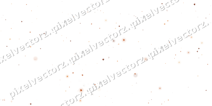 Nahtlose Glitzerstreuung aus Funken und Herzen auf transparentem Grund