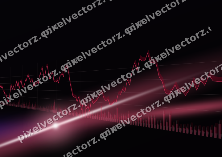Leuchtender Neon Diagramm Hintergrund in Rosa und Bernstein