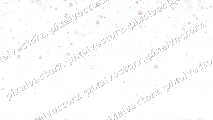 Nahtloser Glitzerregen aus Funken und Blüten auf transparentem Grund