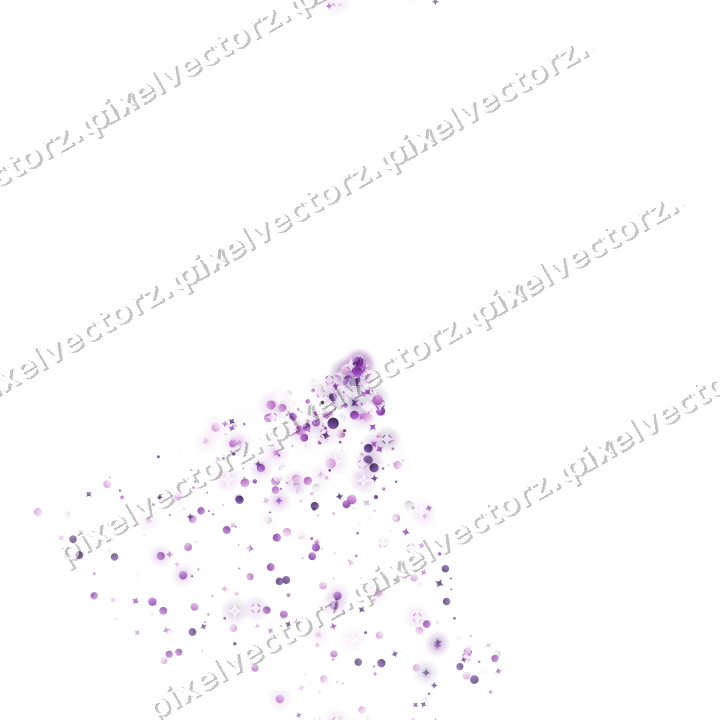 Nahtloser Glitzerfächer aus Funken und Punkten auf transparentem Grund