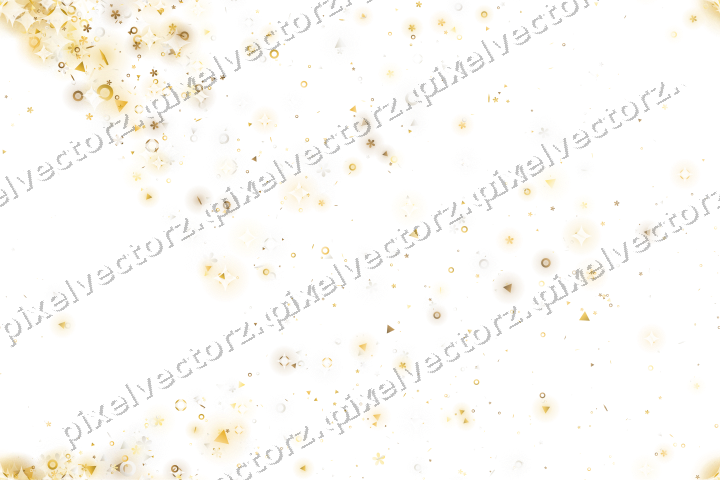 Nahtloser Glitzerfächer aus Blüten und Ringen auf transparentem Grund