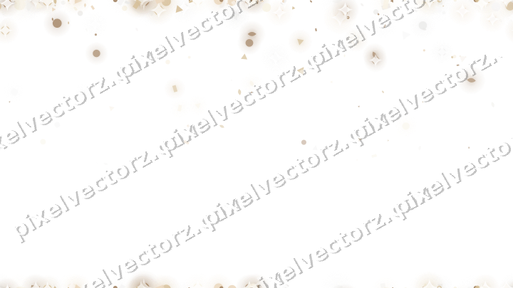 Nahtloser Glitzerregen aus Tropfen und Punkten auf transparentem Grund