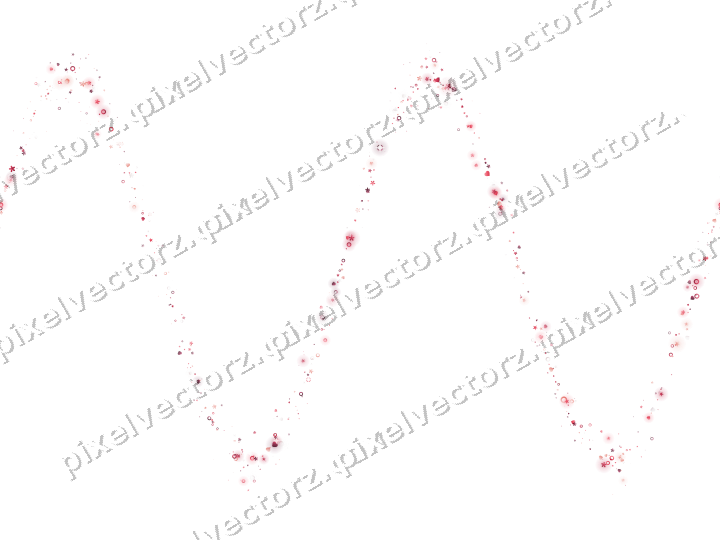 Nahtlose Glitzerwelle aus Sternen und Herzen auf transparentem Grund