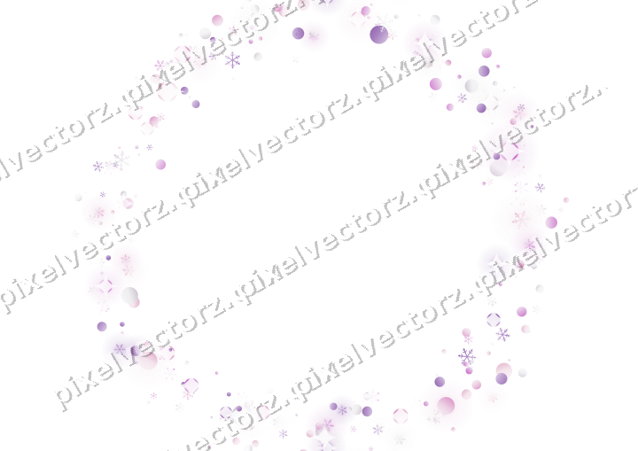 Nahtloser Glitzerkranz in Magenta und Violett auf transparentem Grund