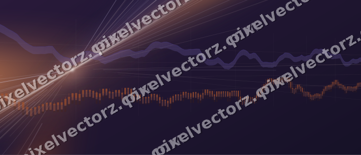 Leuchtender Neon Diagramm Hintergrund in Orange und Blau