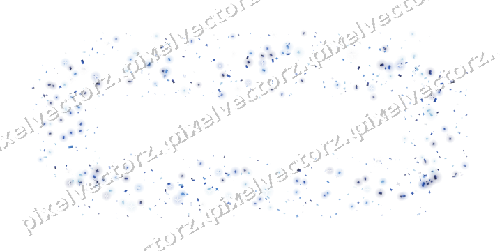 Nahtloser Glitzerrahmen in Blau und Türkis auf transparentem Grund