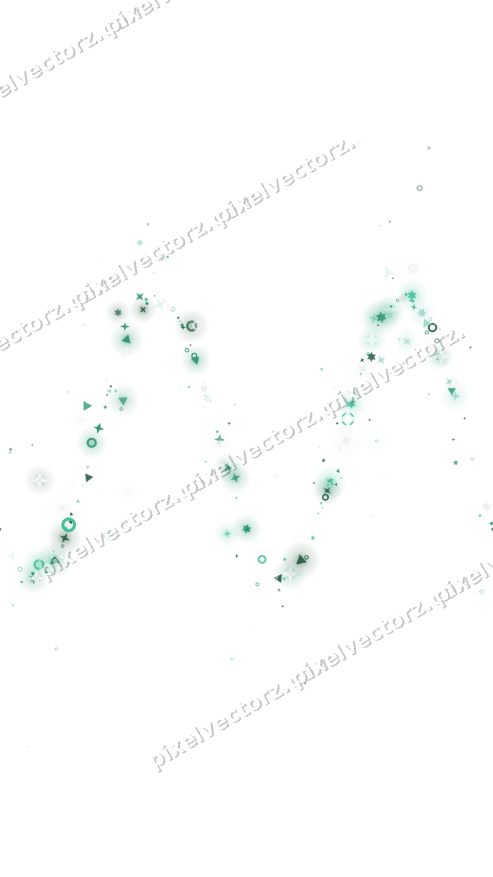 Nahtlose Glitzerwelle aus Sternen und Ringen auf transparentem Grund