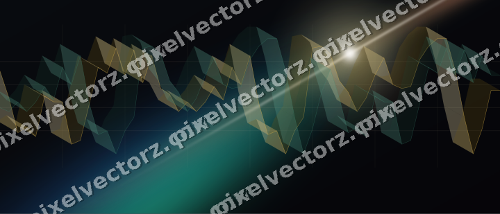 Leuchtender Neon Diagramm Hintergrund in Bernstein und Grün