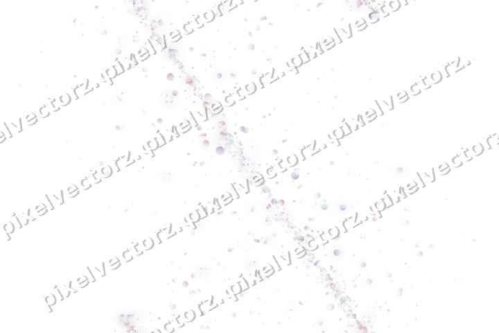 Nahtloses Glitzerband aus Punkten und Konfetti auf transparentem Grund