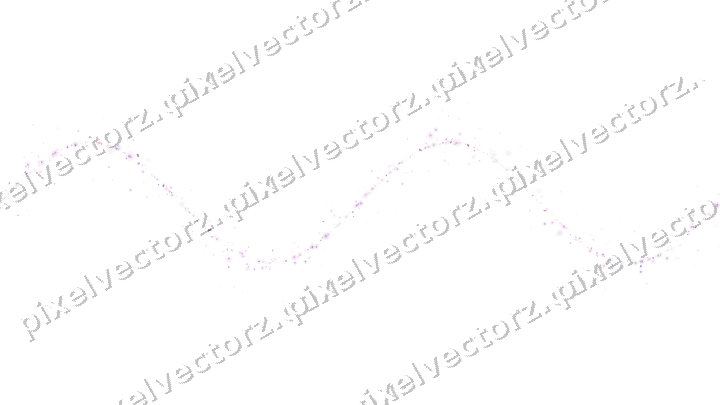 Nahtlose Glitzerwelle in Magenta und Violett auf transparentem Grund