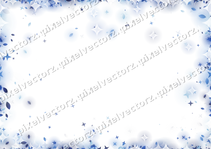Nahtlose Glitzervignette in Blau und Türkis auf transparentem Grund