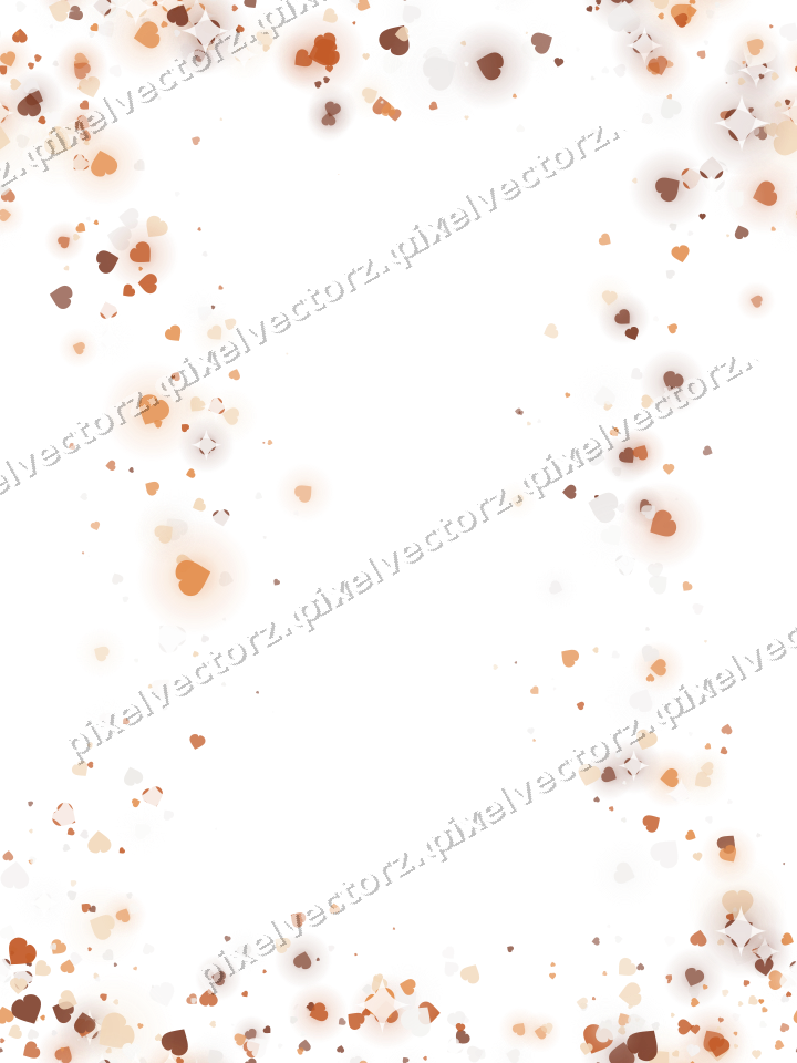Nahtloser Glitzerkranz aus Herzen auf transparentem Grund