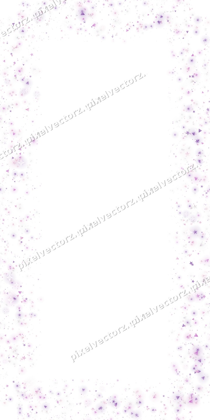 Nahtloser Glitzerrahmen in Magenta und Violett auf transparentem Grund
