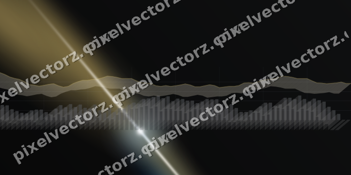 Leuchtender Neon Diagramm Hintergrund in Blau und Bernstein