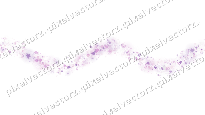 Nahtlose Glitzerwelle aus Sternen in Magenta auf transparentem Grund