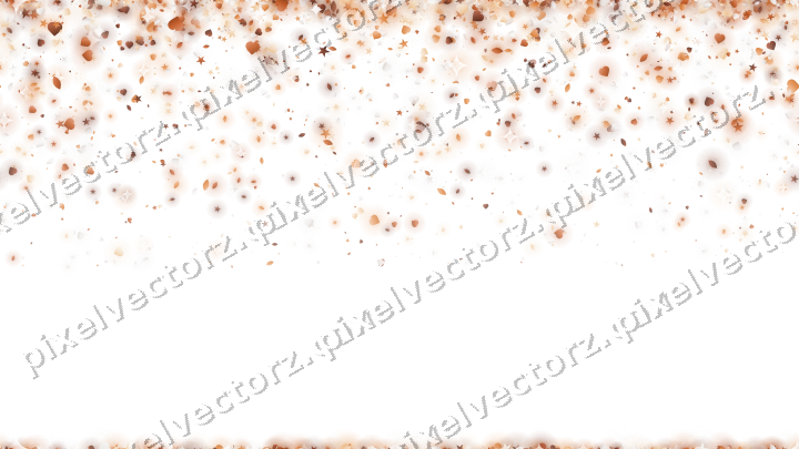 Nahtloser Glitzerregen aus Sternen und Herzen auf transparentem Grund