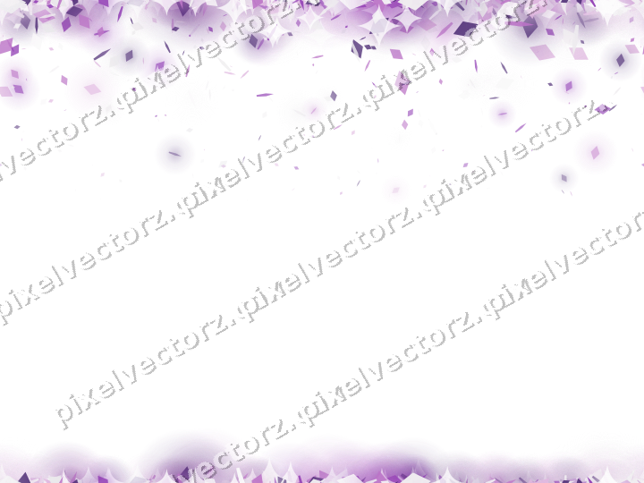 Nahtloser Glitzerregen in Violett auf transparentem Grund