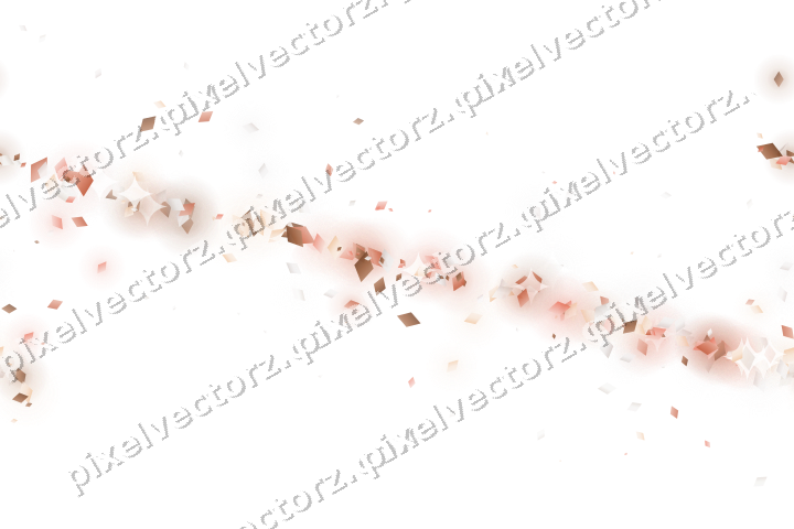 Nahtloses Glitzerband aus Rauten in Orange auf transparentem Grund