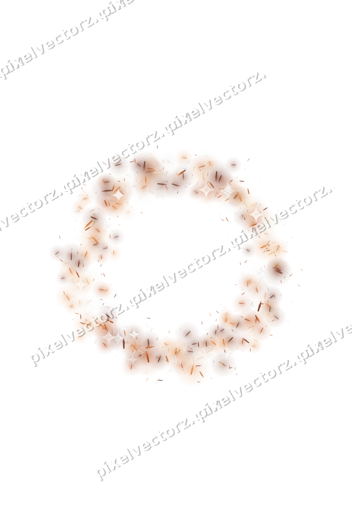 Nahtloser Glitzerkranz aus Splittern auf transparentem Grund